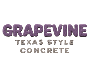 Grapevine Texas Style Concrete Logo