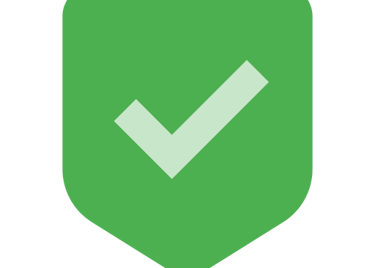a green shield with a tick tick tick tick tick tick tick tick tick tick tick