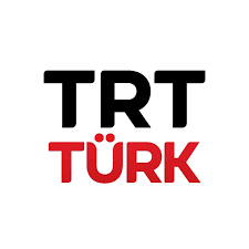 a man in a suit and tie with a red and black text that says tr
