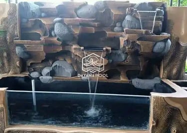 dekorasi taman dan halaman rumah cocok untuk memelihara ikan hias.