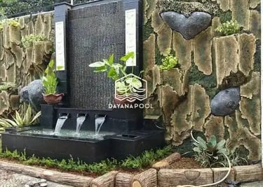 dekorasi taman dan halaman rumah cocok untuk memelihara ikan hias.