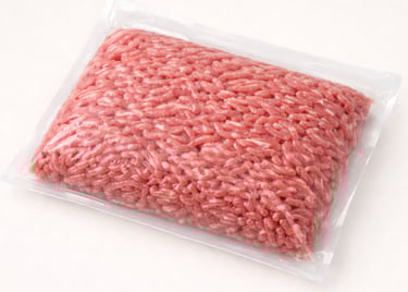 Vacuum packed mutton mince for shipping