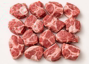 Standard mutton curry pieces for bulk supply