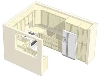 a kitchen 3-D design from kitchenrta