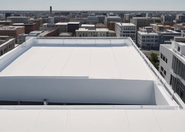 black and white roof tiles