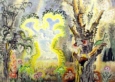 expressionistisch schilderij als inspiratie voor de schildercursus