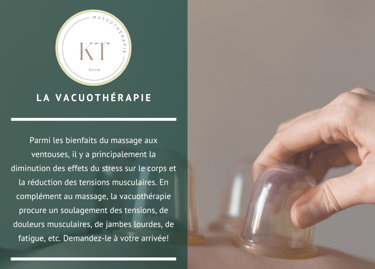 KT Massothérapie Publication vacuothérapie