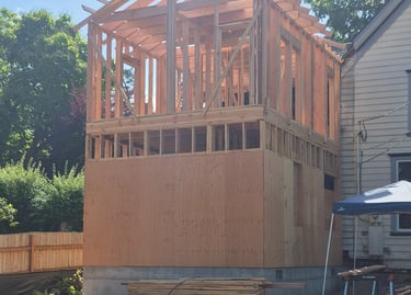 2 story addition on a 1800's home