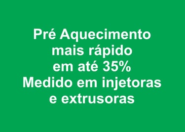 estabilidade de processo em injetoras e extrusoras de plastico, jaqueta removivel, isolação termica 