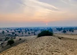 Sunset whispers over Raisar dunes, Bikaner, Rajasthan