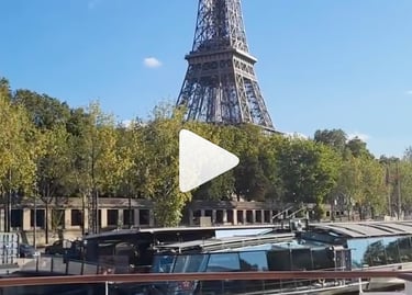 Casamento em um barco no Rio Sena em Paris, França