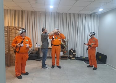 "Evento com VR para treinamento 