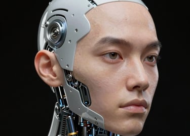 Hybrid Android and Human Head