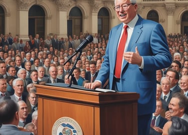 Team collaborating over a digital strategy map in a modern office.