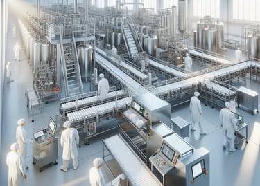 área de beneficiamento de alimentos