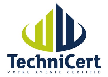 Logo TechniCert – lien vers certification de diagnostiqueur immobilier de Thomas Paton