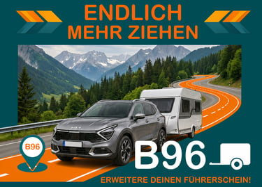 B69 Anhängerschulung - FahrFrequenz Fahrschule München Ost