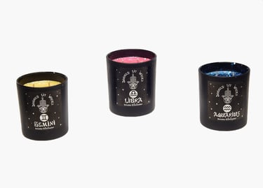 Group of candles showing the Options