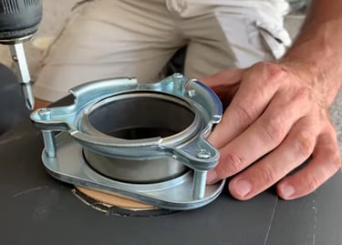 getting ready a sink to install a disposal garbage