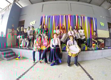 Banda de Marchinha de carnaval criada para o projeto de resgate À cultura popular na rede Sesc 