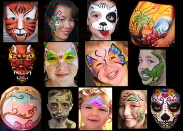 face paint and body paint for kids and adults