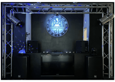 DJ booth rental with Pioneer CDJ-2000NXS and DJM-900NXS mixer at Prague DJ Society.