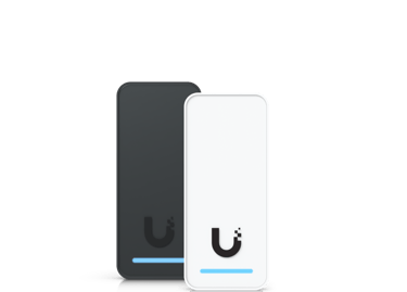 Unifi G3 proximity card readers in black and white, designed for secure NFC-based access control with sleek, modern design