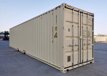 Tan 40ft New One Trip High Cube One-Trip container