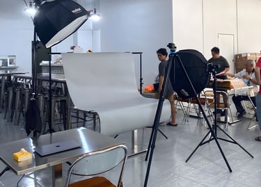 现场食物拍摄，专业摄影师团队