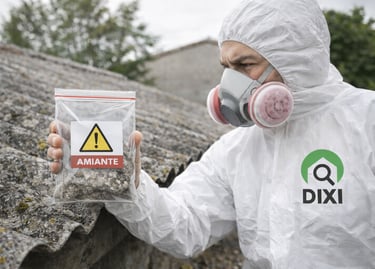 Diagnostic amiante réalisé par DIXI sur une toiture en fibrociment