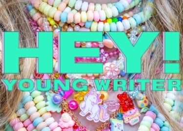 The cover of the Hey! Young Writer that Cole was published in.