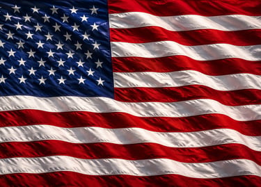 Waving American Flag