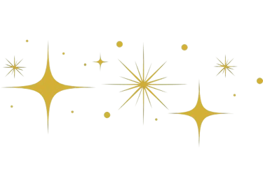 Elément décoratif - étoiles scintillantes- Rubenia Timmerman, auteure.