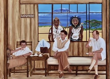 Illusions of Grandeur. Oils on claybord by Clare Littleton