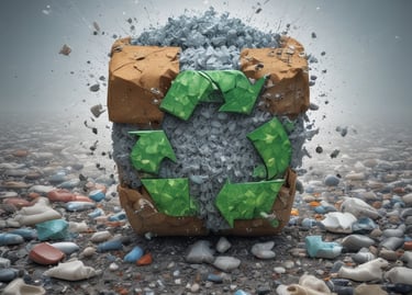 a man riding a skateboard down a street next to tall buildings