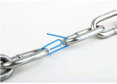 Chain link symbolizing SEO backlink building