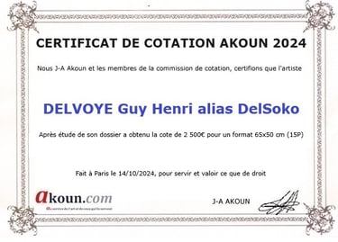  Depuis 2012, j'apparais sous le pseudonyme de DelSoko dans l'ouvrage Akoun, qui est considéré comme