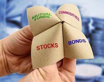 mutual funds, stocks, gold, bonds