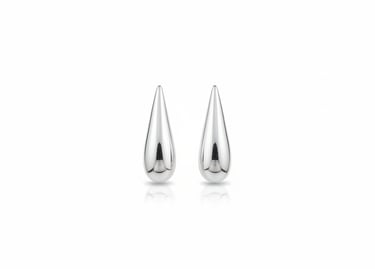 Brinco prata 925 gota sólida media