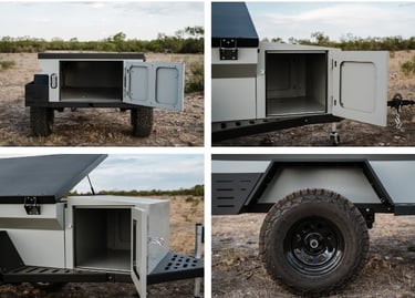 customize rustic mountain overlanding trailer in Texas