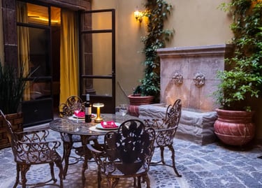 beautiful courtyard san miguel de allende