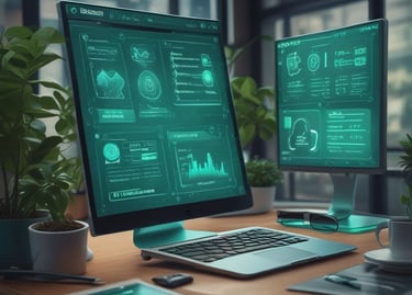 An engaging visual representation of diverse IT services offered by Kridha Technologies.