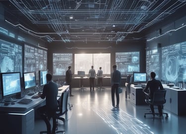 An engaging visual representation of diverse IT services offered by Kridha Technologies.