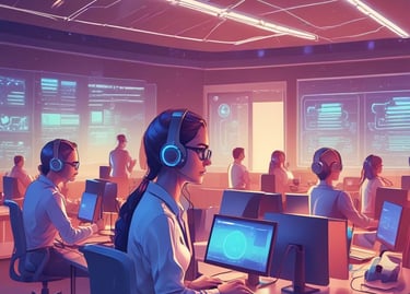 An engaging visual representation of diverse IT services offered by Kridha Technologies.