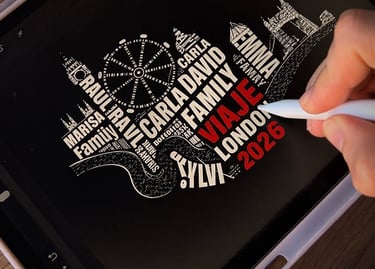 Identidad visual de un viaje muy especial en familia a Londres
