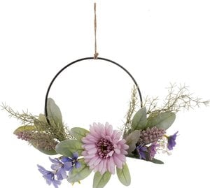 faux flower wreath workshop