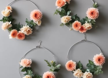 faux floral wreaths