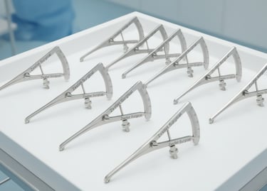 De Castroviejo botmeettang met precisiemicrometerontwerp zorgt voor uiterst nauwkeurige botmetingen