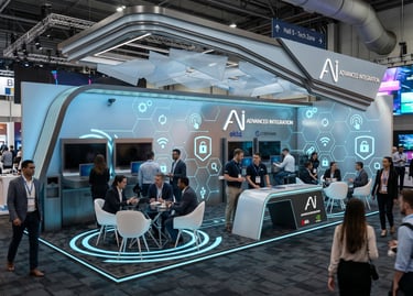 Advanced Integration stand at Gitex 2023 UAE by Morgan Expo, professional Exhibition Stand Builder.