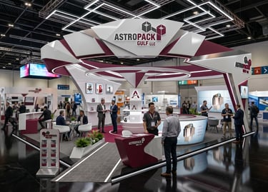 Astro stand at Automechanika 2023 UAE by Morgan Expo, professional Exhibition Stand Builder.
